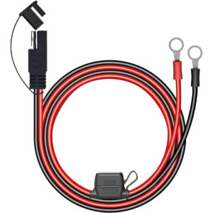 SAE Stroomkabel 12AWG - 12-24V - 15A - SAE Connector naar Kabelschoen Ring - 60 cm