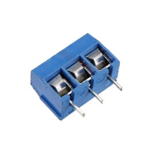 Schroefterminal 3-pins - 10A 300V - KF301 - Blauw - 5 stuks