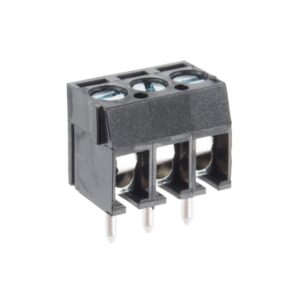 Schroefterminal 3-pins - 10A 300V - KF301 - Zwart - 5 stuks