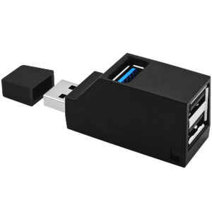 VLTG USB Splitter 3 poorten - Compacte USB Hub 3.0 / 2.0 - Verdeler Voor PC Laptop - Zwart