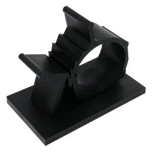 Kabelklemmen zelfklevend - Geschikt voor kabeldikte 8-10mm - Voor bureau en tafel - 25x19x22mm - Zwart - 5 stuks
