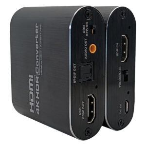 HDMI ARC Audio Extractor 4K - Audio Converter - HDMI In naar HDMI Out + Optisch (SPDIF) & 3.5mm Jack - TV, Laptop, PC & Gameconsoles - Met Voedingsadapter