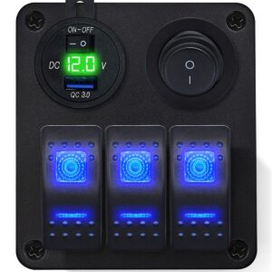 ProRide Schakelpaneel 12V voor Auto/Boot - USB Lader met Schakelaar - 5V/2.4A - 3 schakelaars