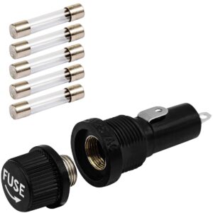 VLTG Zekeringhouder inbouw 5x20mm - 3.15A - Klein - F(snel) - inclusief 5x Glaszekeringen