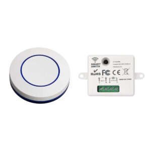 Draadloze Schakelaar Ontvanger + Afstandsbediening - OFF-ON - RF 433Mhz - 10A 100-240V - RF433-RM - Wit