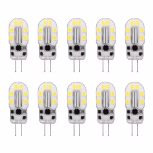 Avide G4 LED Insteeklamp 2W 12V - 3000K - 200lm - LED Lampjes Insteek - Warm wit licht - Vervangt 21W lamp - 10 stuks