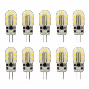 Avide G4 LED Insteeklamp 2W 12V - 4000K - 200lm - LED Lampjes Insteek - Wit licht - Vervangt 21W lamp - 10 stuks