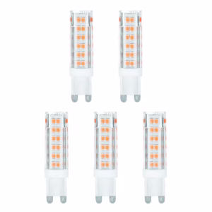 Avide G9 LED Insteeklamp 4.2W 220-240V - 3000K - 450lm - LED Lampjes Insteek - Warm wit licht - Vervangt 39W lamp - 5 stuks