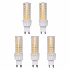 Avide G9 LED Insteeklamp 7W 220-240V - 3000K - 640lm - LED Lampjes Insteek - Warm wit licht - Vervangt 49W lamp - 5 stuks