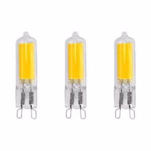 Avide G9 LED Insteeklamp 5W 220-240V - 3000K - 500lm - LED Lampjes Insteek - Warm wit licht - Vervangt 42W lamp - 3 stuks