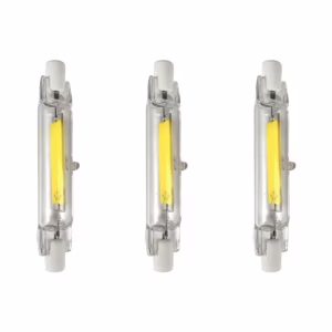 Avide R7s LED Staaflamp 78mm - 5W 220-240V - 4000K - 500lm - LED Lampjes Insteek - Wit licht - Vervangt 42W lamp - 3 stuks