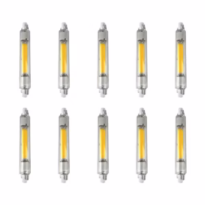 Avide R7s LED Staaflamp Dimbaar 118mm - 10W 220-240V - 4000K - 1000lm - LED Lampjes Insteek - Wit licht - Vervangt 72W lamp - 10 stuks