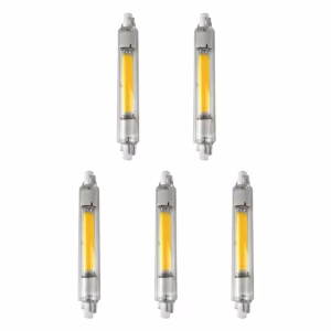 Avide R7s LED Staaflamp Dimbaar 118mm - 10W 220-240V - 4000K - 1000lm - LED Lampjes Insteek - Wit licht - Vervangt 72W lamp - 5 stuks