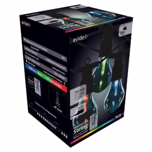 Avide Lichtsnoer 5 Meter Met Afstandbediening - Buiten en Binnen - 5W/240V - 10 Lichtbollen Gekleurd Licht - Verlengbaar