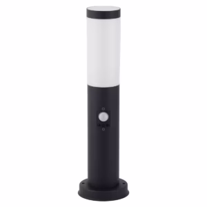 Avide Staande Buitenlamp Boca met Bewegingssensor - Moderne Sokkellamp PIR - 45cm - LED - IP44 - 220-240V - Zwart