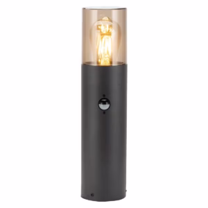 Avide Staande Buitenlamp Athen met Bewegingssensor - Moderne Sokkellamp PIR - 30cm - LED - IP54 - 220-240V - Zwart