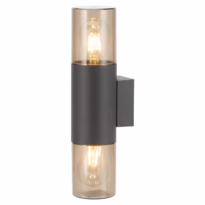 Avide  Athen Buiten Wandlamp - Moderne Buitenlamp - 38cm - LED - 220-240V - Zwart