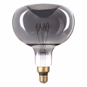 Avide E27 Led Lamp Eshima 6W Dimbaar - 150 lumen - 220-240V - 2400K - Rookglas - 190x255mm - Vervangt 16W - 4 stuks