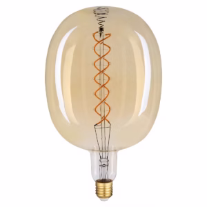 Avide E27 Led Lamp Vasco 8W Dimbaar - 500 lumen - 220-240V - 2400K - Amber - 170x285mm - Vervangt 41W - 4 stuks