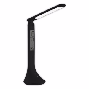 Avide LED Bureaulamp Dimbaar 5W - Met Kalender + Alarm + Klok + Thermometer Functie - Oplaadbaar - 280 lumen - Zwart