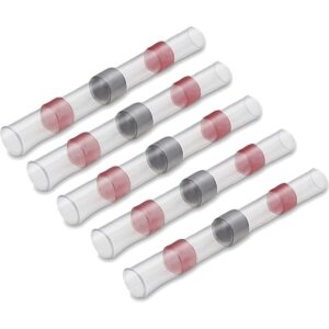 Soldeerhulzen met krimpkous - Waterdicht - 0.1-0.5mm - 18-22AWG - Rood - 5 stuks
