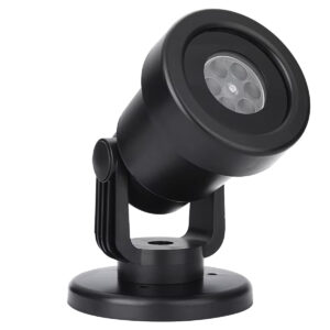 ENTAC LED Kerst Projector - 6W - Vast Sneeuwvlok Patroon - Voor Binnen & Buiten - IP44 - Gevel- & Muurverlichting - Projectie Lamp - Met Grondpin & Voet