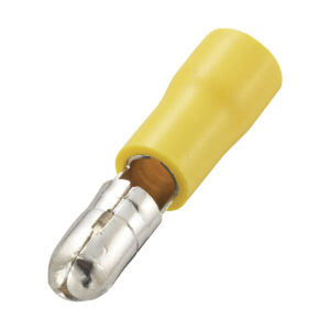 Ronde connector - Kabelschoen - Mannelijk  - 4-6mm² - Geel - 25 stuks