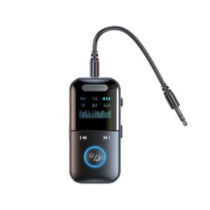 Bluetooth Audio Adapter - BT 5.4 - 3.5mm AUX/ SD-kaart - Bluetooth Audio Receiver & Transmitter - Y-22 - Zwart
