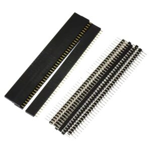 Pin Header 40-Pins Set - 2.54mm - Recht - Mannelijk naar Vrouwelijk - 2x10stuks