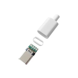 USB Connector - USB C Male - Soldeerbaar - Wit