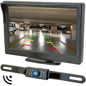 ProRide Draadloze Achteruitrijcamera - 5 inch LCD Scherm - 12V - Complete set - Nachtzicht - Auto & Camper