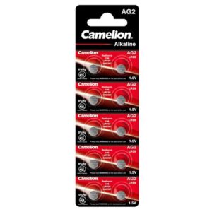 Camelion AG2-BP10 Alkaline knoopcel batterij - LR59/LR726/396 - Blister van 10