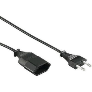 AS Schwabe Euro Verlengsnoer - 2x1mm² - 5 Meter - Zwart