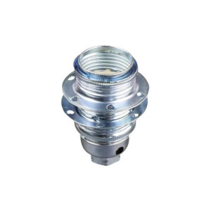 Lamphouder + 2 Ringen - E14 - Chroom