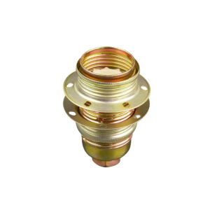 Lamphouder + 2 Ringen - E14 - Messing