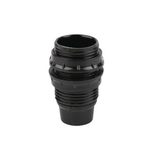 Lamphouder + 2 ringen - E14 - Zwart