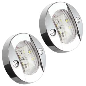 ProRide LED Boot Verlichting 2.2W 12V - Ø75mm - Dekverlichting - Y-S44 - Wit - 2 stuks