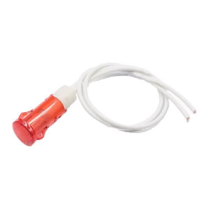 Neon Signaallamp indicator 12V - paneelmontage  - Rood