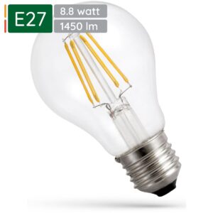 Spectrum LED Lamp E27 8.8W 230V - 1450 Lumen - 6000K Koud wit - Helder daglicht - Energiezuinig