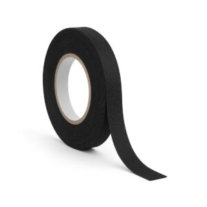 Kabelboom Tape 15mm - Textiel Tape - Hittebestendige Tape 150°C - 0.3mm dikte - 15 meter - Zwart