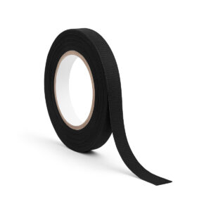 Kabelboom Tape 9mm - Textiel Tape - Hittebestendige Tape 150°C - 0.3mm dikte - 15 meter - Zwart