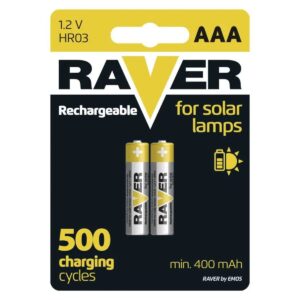Raver Oplaadbare Batterijen AAA - Penlite HR03 - 1.5V - Blister van 2 stuks