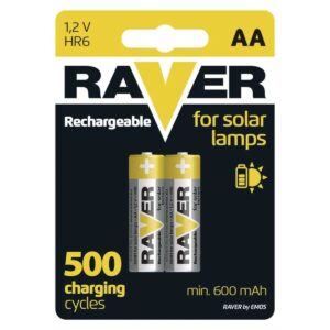 Raver Oplaadbare Batterijen AA - Penlite HR6 - 1.5V - Blister van 2 stuks