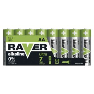 Raver Alkaline Batterijen AA - Penlite LR6 - 1.5V - 8 stuks