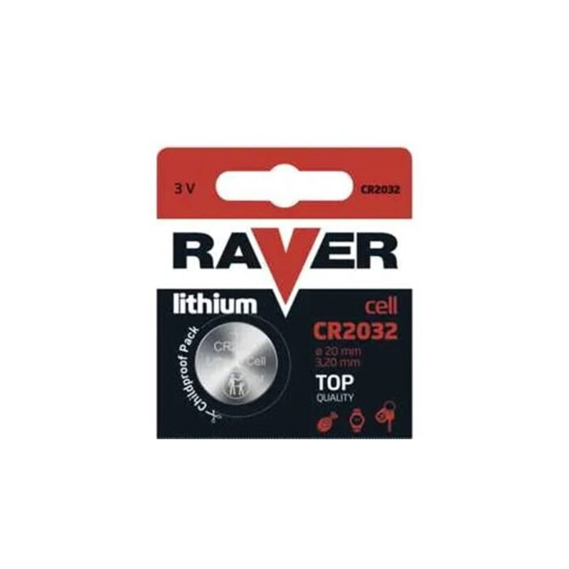 Raver Lithium Knoopcell Batterijen CR2032 - 3V - Per stuk_1