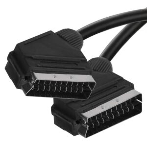 Emos Scartkabel - SCART (m) naar SCART (m) - AV Kabel - 1.5m - Zwart