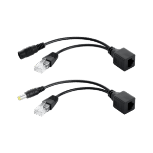 Cabletech PoE Adapter - LAN + Voeding via Nertwerk - Zwart