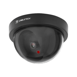 Cabletech LED Dome Dummy Camera - Met Led Indicatie en Sticker - Op batterijen - DK-2 - Zwart