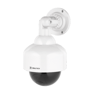 Cabletech Dummy Camera - Met Led Indicatie en Sticker - Op batterijen - DK-10 - Wit