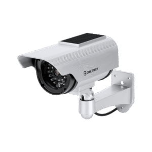 Cabletech Dummy Camera - Met Led Indicatie - Op Zonneenergie en Batterijen - DK-12 - Wit